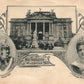 GERMAN IMPERIAL COUPLE & QUEEN MARGHERITA of ITALY ANTIQUE POSTCARD
