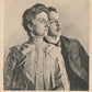 LOUISE of AUSTRIA PRINCESS of SAXONIA & HER TUROR ANDRE GIRON ANTIQUE POSTCARD