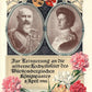 GERMANY KING WILHELM II & QUEEN CHARLOTTE WEDDING ANNIVERSARY ANTIQUE POSTCARD