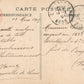 FRENCH ANTIQUE POSTCARD w/ GERMAN FLAG CAPTURED during WWI w/ RED CROSS CANCEL