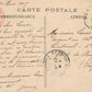 FRENCH 1915 ANTIQUE POSTCARD w/GERMAN FLAG CAPTURED during WWI RED CROSS CANCEL