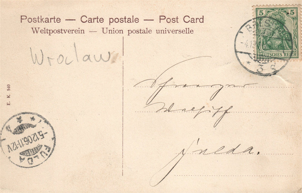 POLAND WROCLAW GERMANY BRESLAU RATHAUS ANTIQUE POSTCARD
