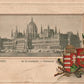 HUNGARY BUDAPEST PARLAMENT ANTIQUE POSTCARD
