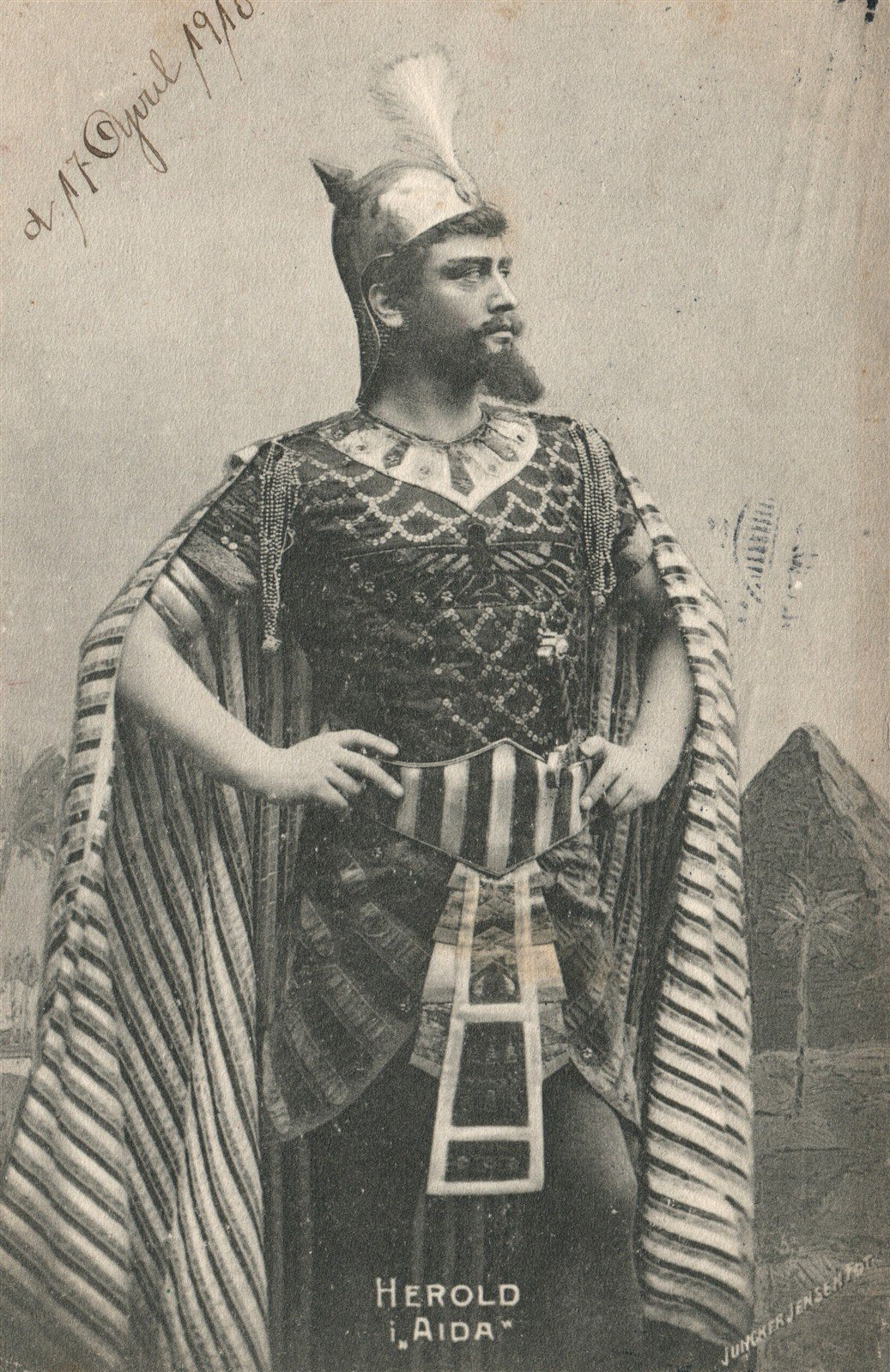 DENMARK THEATRE PLAY AIDA - HEROLD ANTIQUE POSTCARD