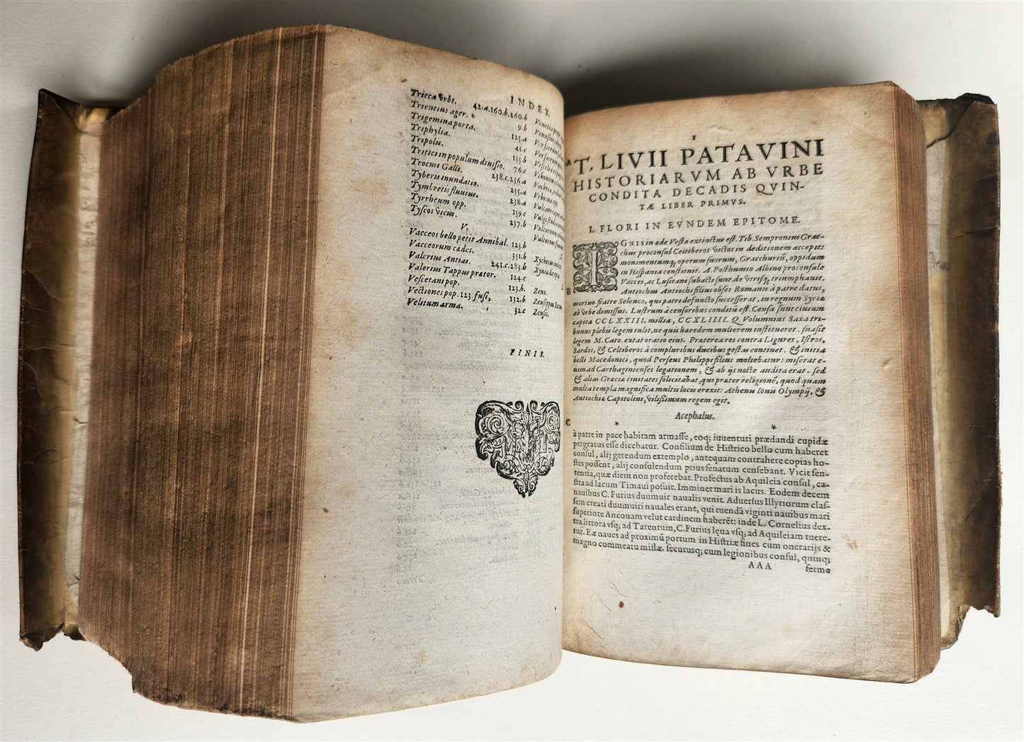 1588 TITUS LIVIUS ROMANAE HISTORIAE PRINCIPIS antique vellum bound ROMAN HISTORY