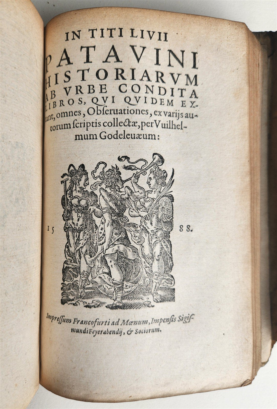 1588 TITUS LIVIUS ROMANAE HISTORIAE PRINCIPIS antique vellum bound ROMAN HISTORY