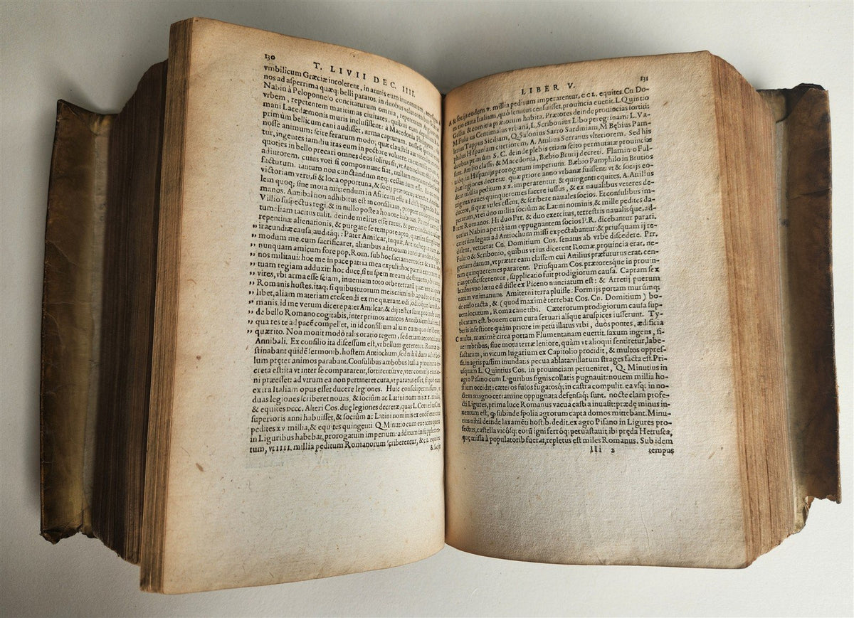 1588 TITUS LIVIUS ROMANAE HISTORIAE PRINCIPIS antique vellum bound ROMAN HISTORY