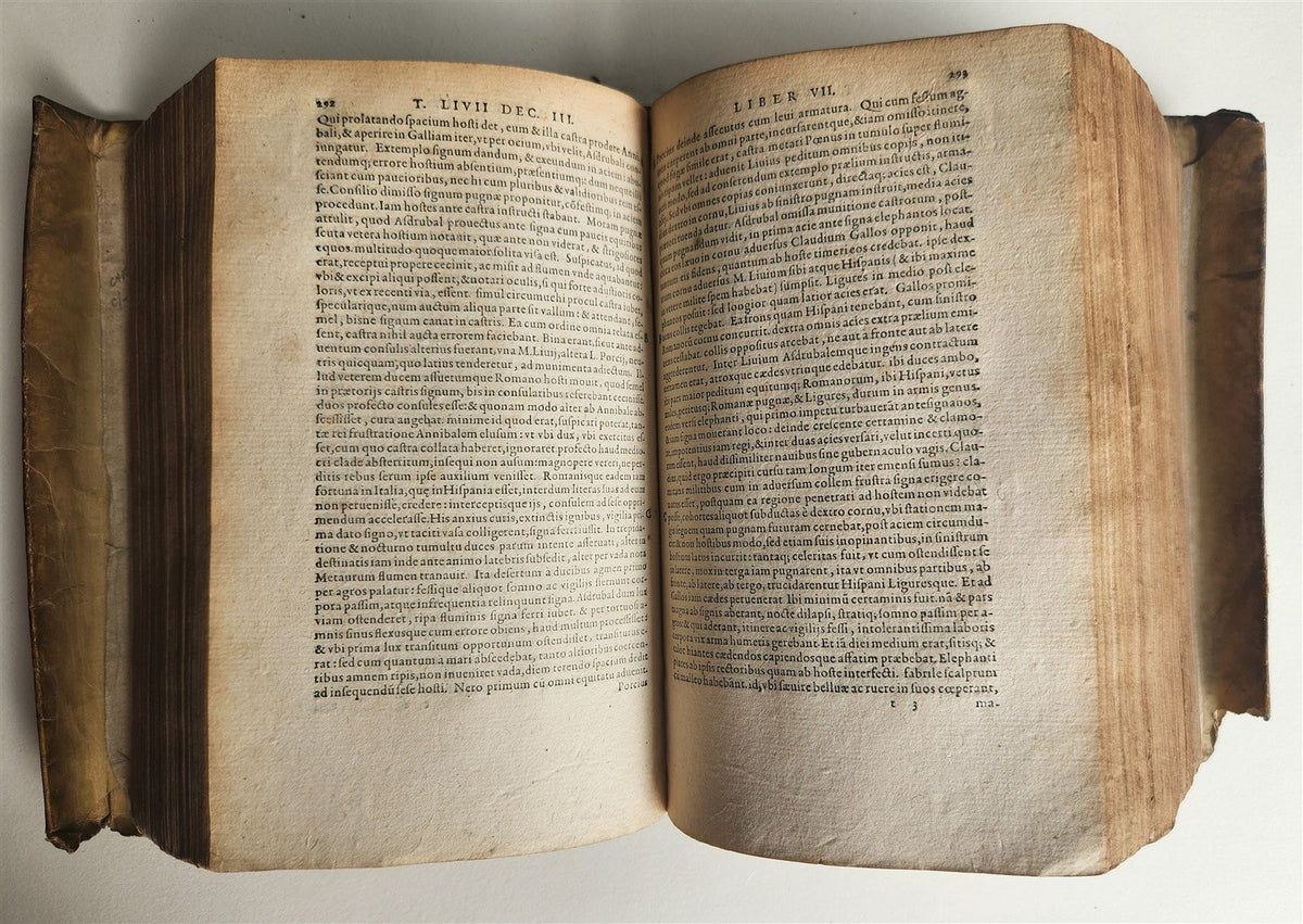 1588 TITUS LIVIUS ROMANAE HISTORIAE PRINCIPIS antique vellum bound ROMAN HISTORY