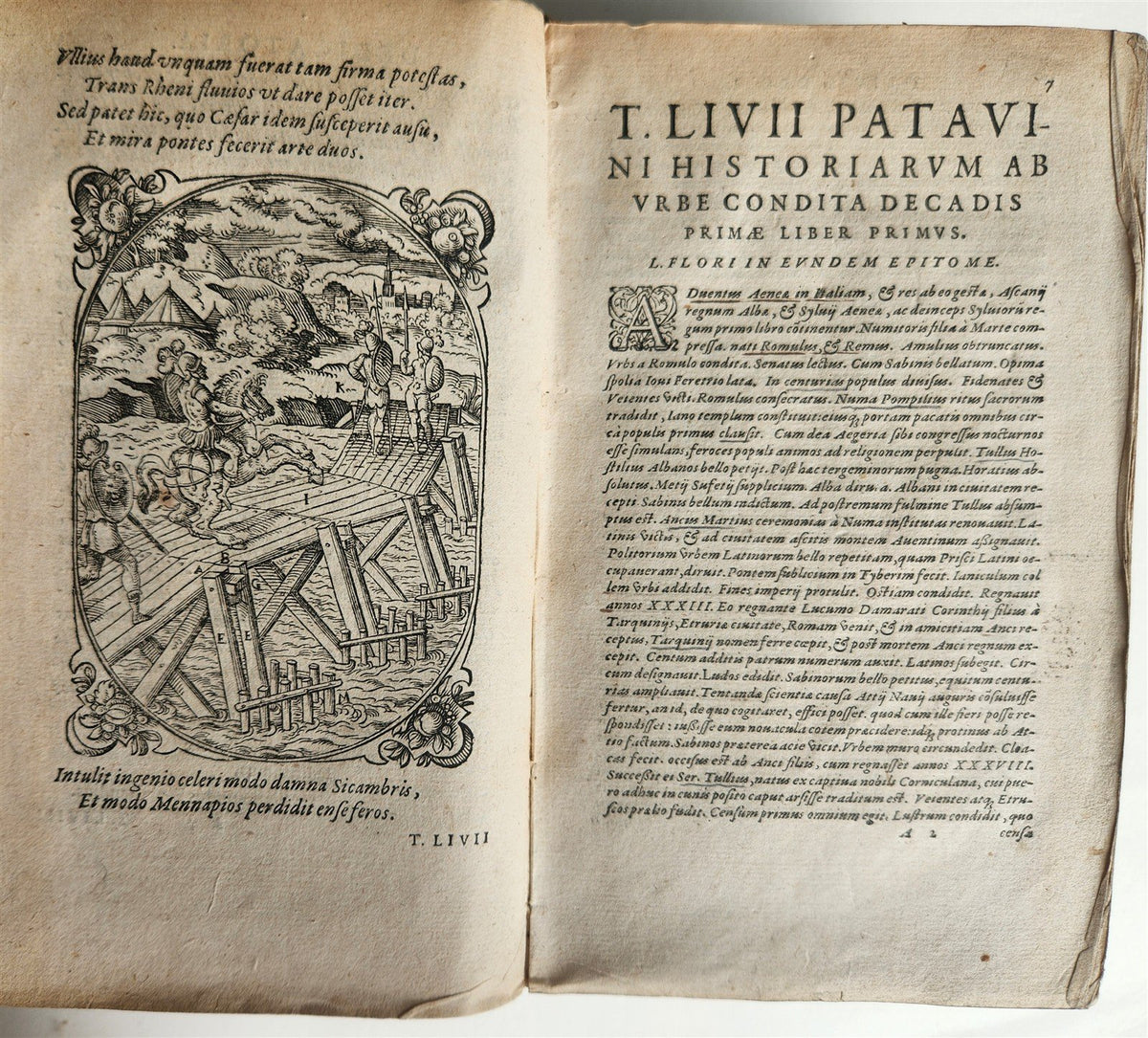 1588 TITUS LIVIUS ROMANAE HISTORIAE PRINCIPIS antique vellum bound ROMAN HISTORY