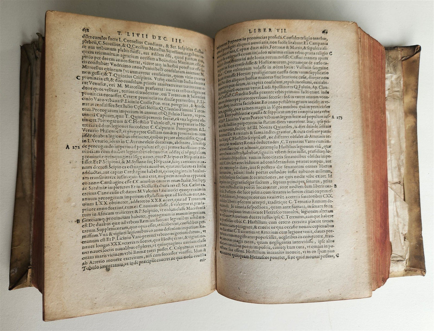 1552 TITUS LIVIUS ROMANAE HISTORIAE PRINCIPIS antique vellum bound ROMAN HISTORY