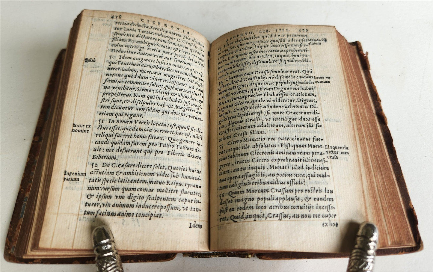 1560 APOPHTHEGMATA by ERASMUS antique 16th century