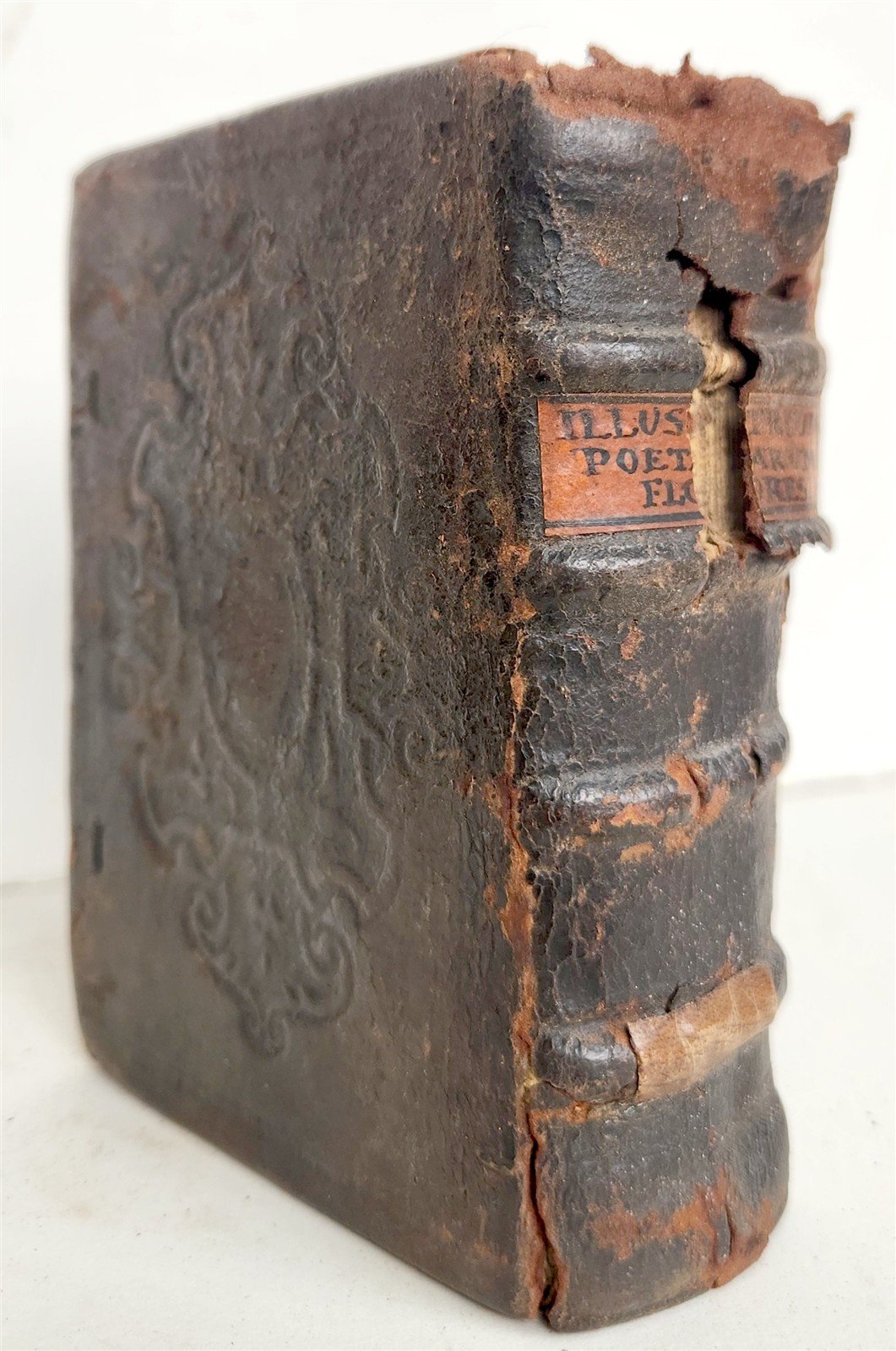 1576 ILLUSTRIUM POETARUM FLORES antique 16th century POETRY original binding