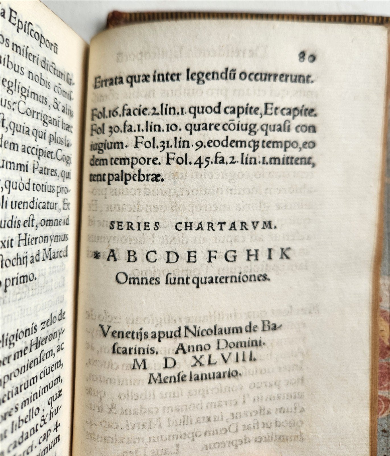 1548 TRACTATUS de RESIDENTIA EPISCOPORUM by HIERONYMI GIGANTIS antique 16th CENT