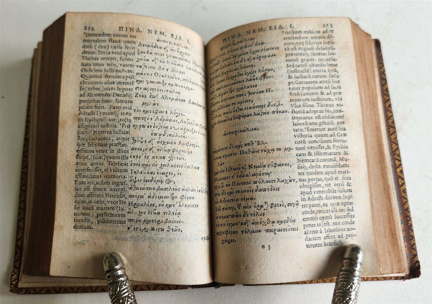 1567 POETRY in LATIN PLANTIN PRESS antique PINDARI OLYMPIA PYTHIA NEMEA ISTHMIA