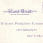 AMERICAN THEATRE A.H.WOODS PRODUCTIONS COMPANY ADVERTISING ANTIQUE POSTCARD