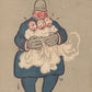 THEATRE FOUND IN HERALD SQUARE THREE TWINS ANTIQUE POSTCARD
