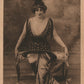 AMERICAN THEATRE A.H.WOODS PRODUCTIONS COMPANY CRINOLINE GIRL ANTIQUE POSTCARD