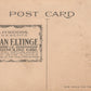 AMERICAN THEATRE A.H.WOODS PRODUCTIONS COMPANY CRINOLINE GIRL ANTIQUE POSTCARD