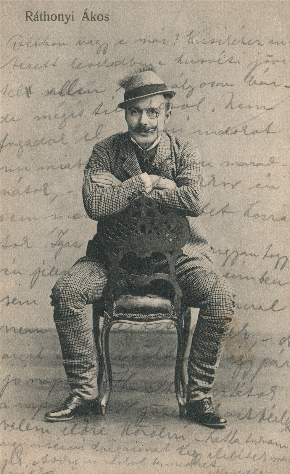 RATHONYI AKOS Hungarian film director and screenwriter ANTIQUE POSTCARD