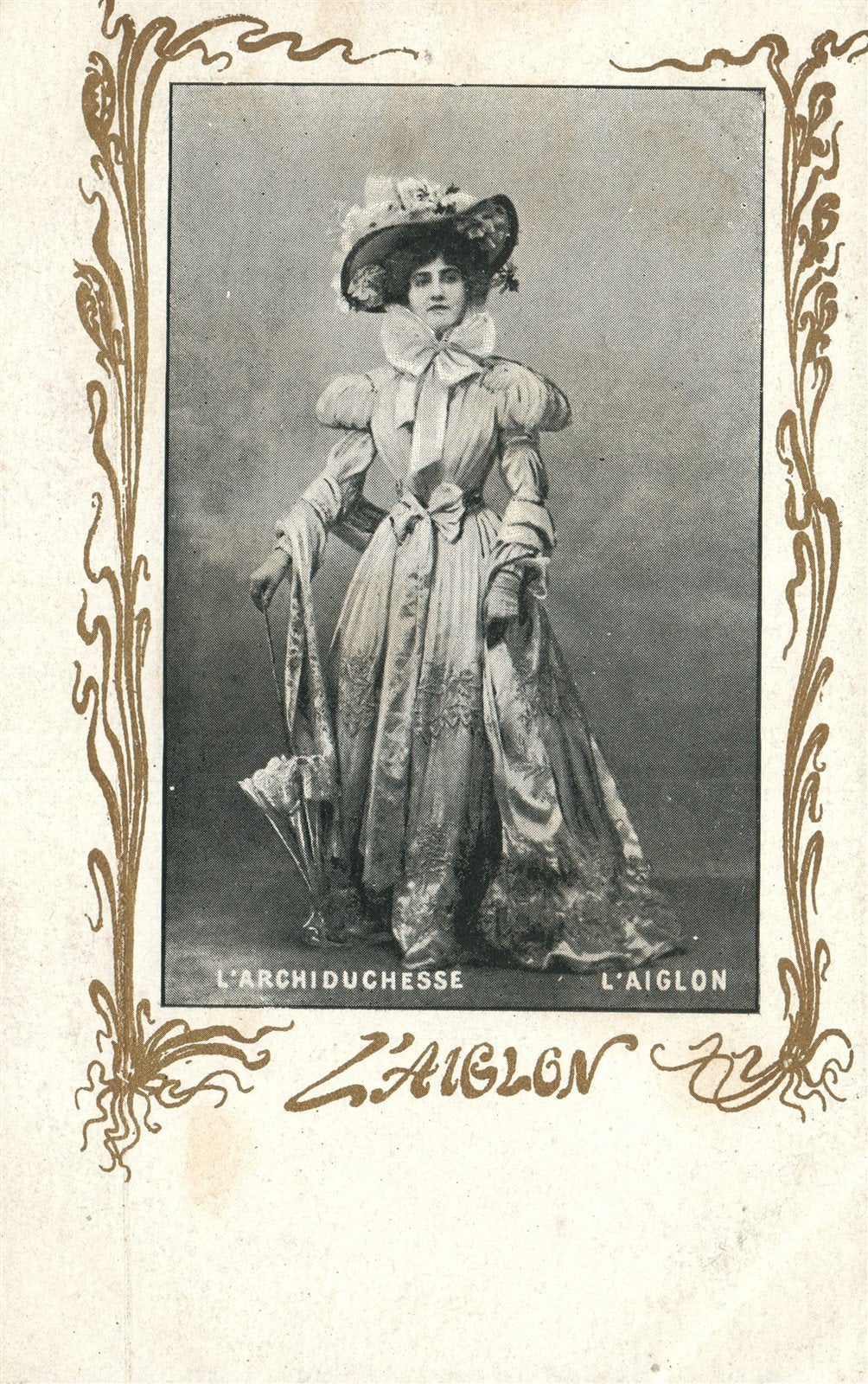 THEATRE PLAY L'ARCHIDUCHESSE L'AIGLON ANTIQUE POSTCARD