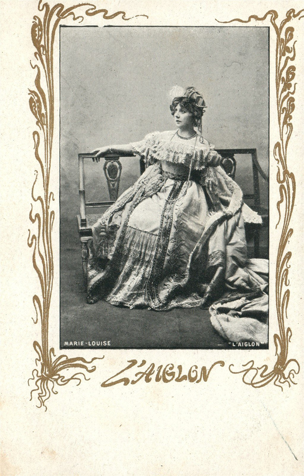 THEATRE PLAY MARIE LOUISE L'AIGLON ANTIQUE FRENCH POSTCARD