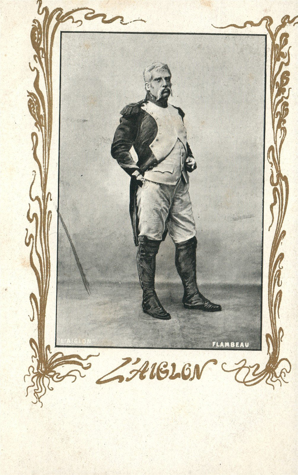 THEATRE PLAY FLAMBEAU L'AIGLON ANTIQUE FRENCH POSTCARD