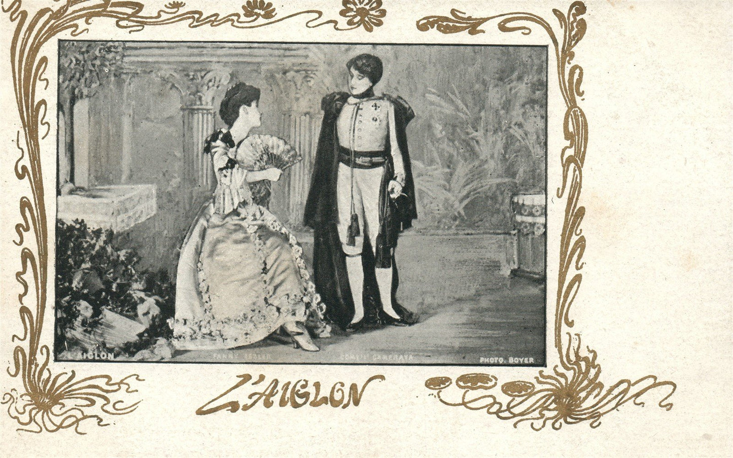 THEATRE PLAY L'AIGLON by EDMOND ROSTAND ANTIQUE FRENCH POSTCARD