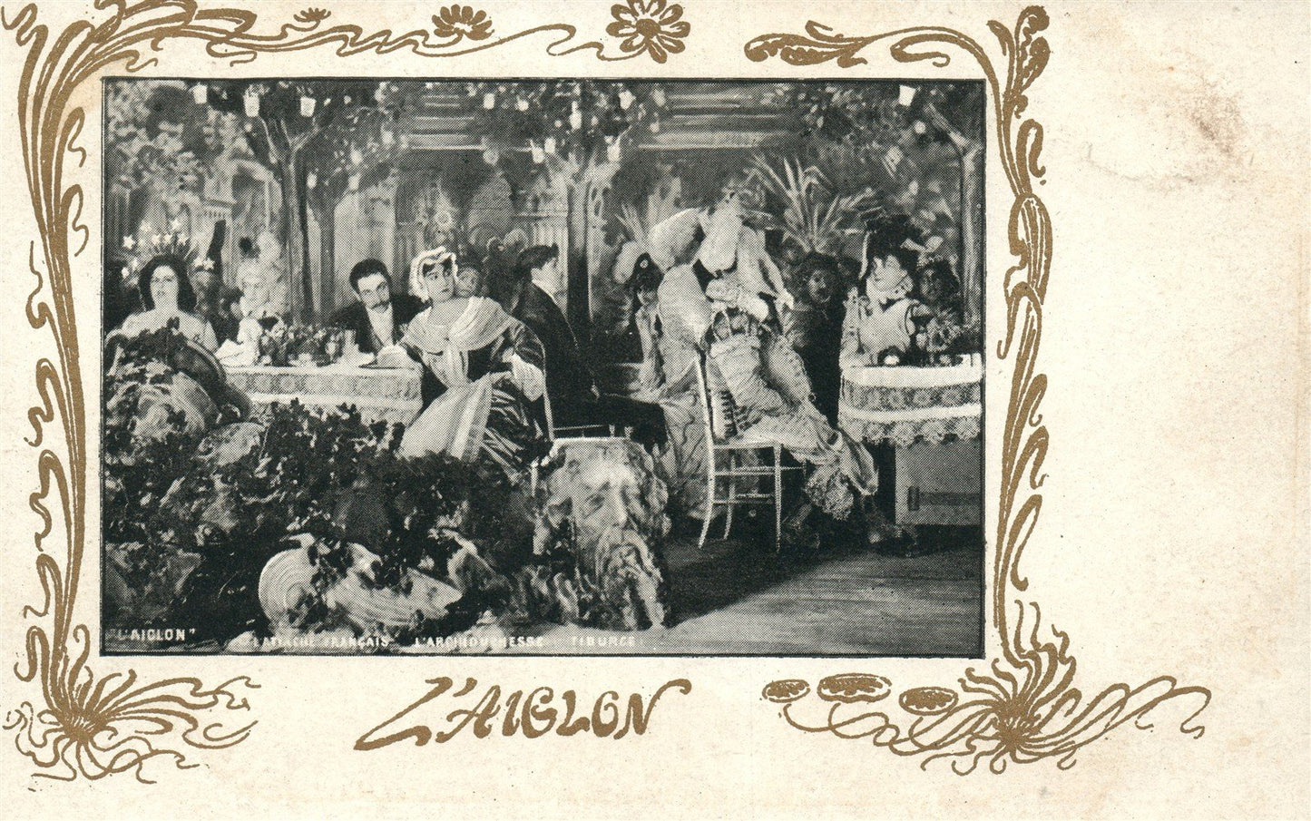 THEATRE PLAY SCENE L'AIGLON by EDMOND ROSTAND ANTIQUE FRENCH POSTCARD