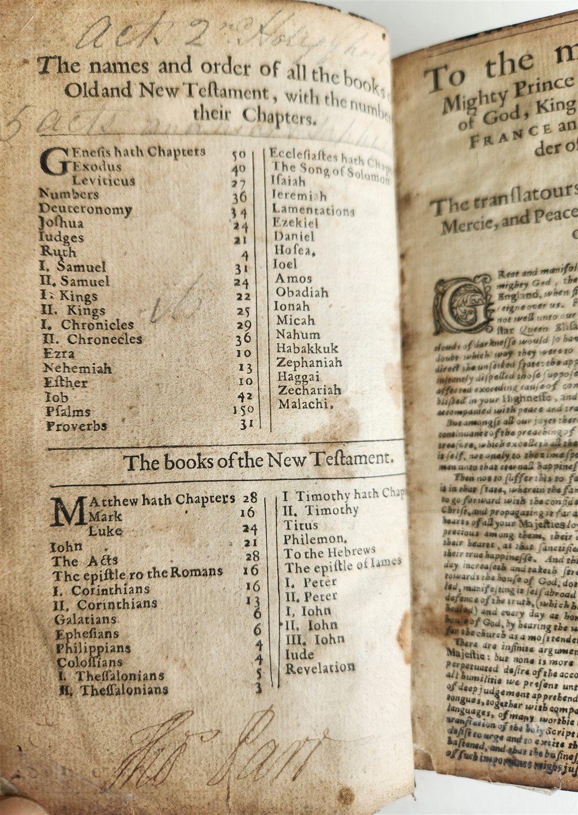 1664 BIBLE in ENGLISH antique RARE King James Version ORIGINAL BINDING w/CLASP