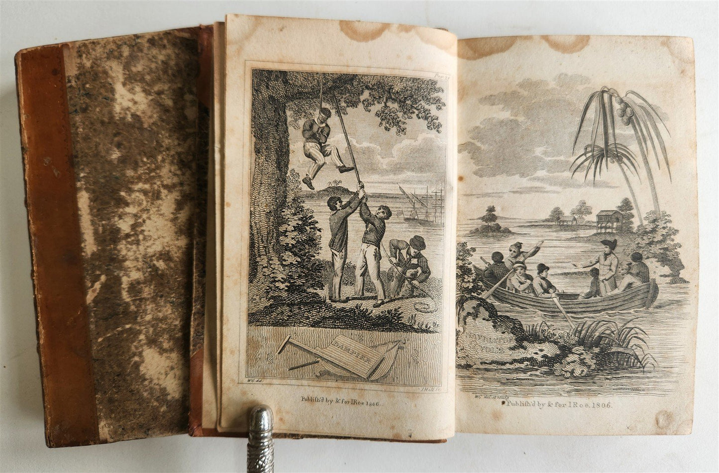 1806 Pocket Navigator Collection of Voyages antique 4 VOLS ILLUSTRATED