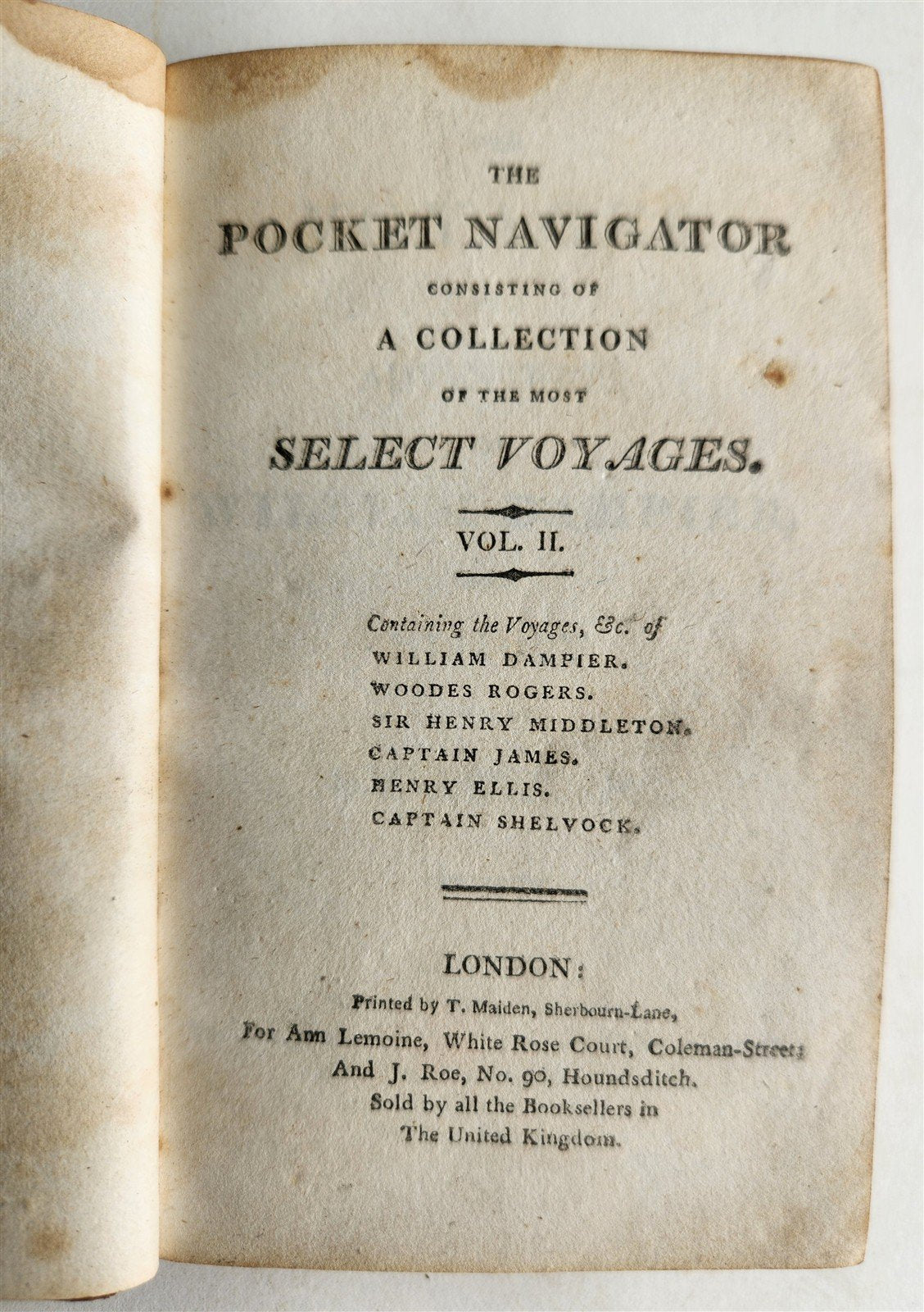 1806 Pocket Navigator Collection of Voyages antique 4 VOLS ILLUSTRATED