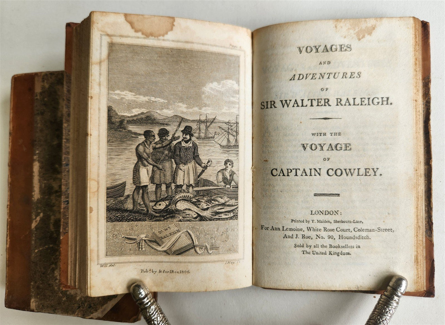 1806 Pocket Navigator Collection of Voyages antique 4 VOLS ILLUSTRATED