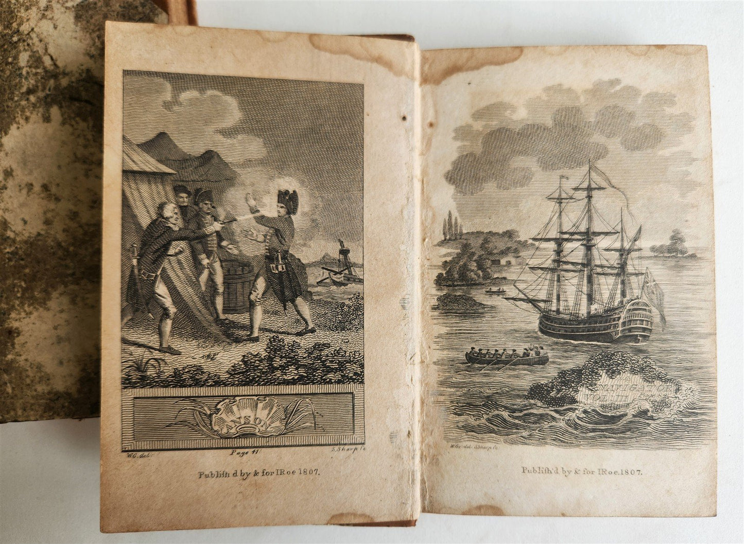 1806 Pocket Navigator Collection of Voyages antique 4 VOLS ILLUSTRATED