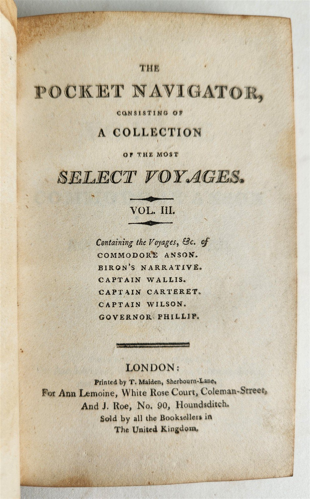 1806 Pocket Navigator Collection of Voyages antique 4 VOLS ILLUSTRATED