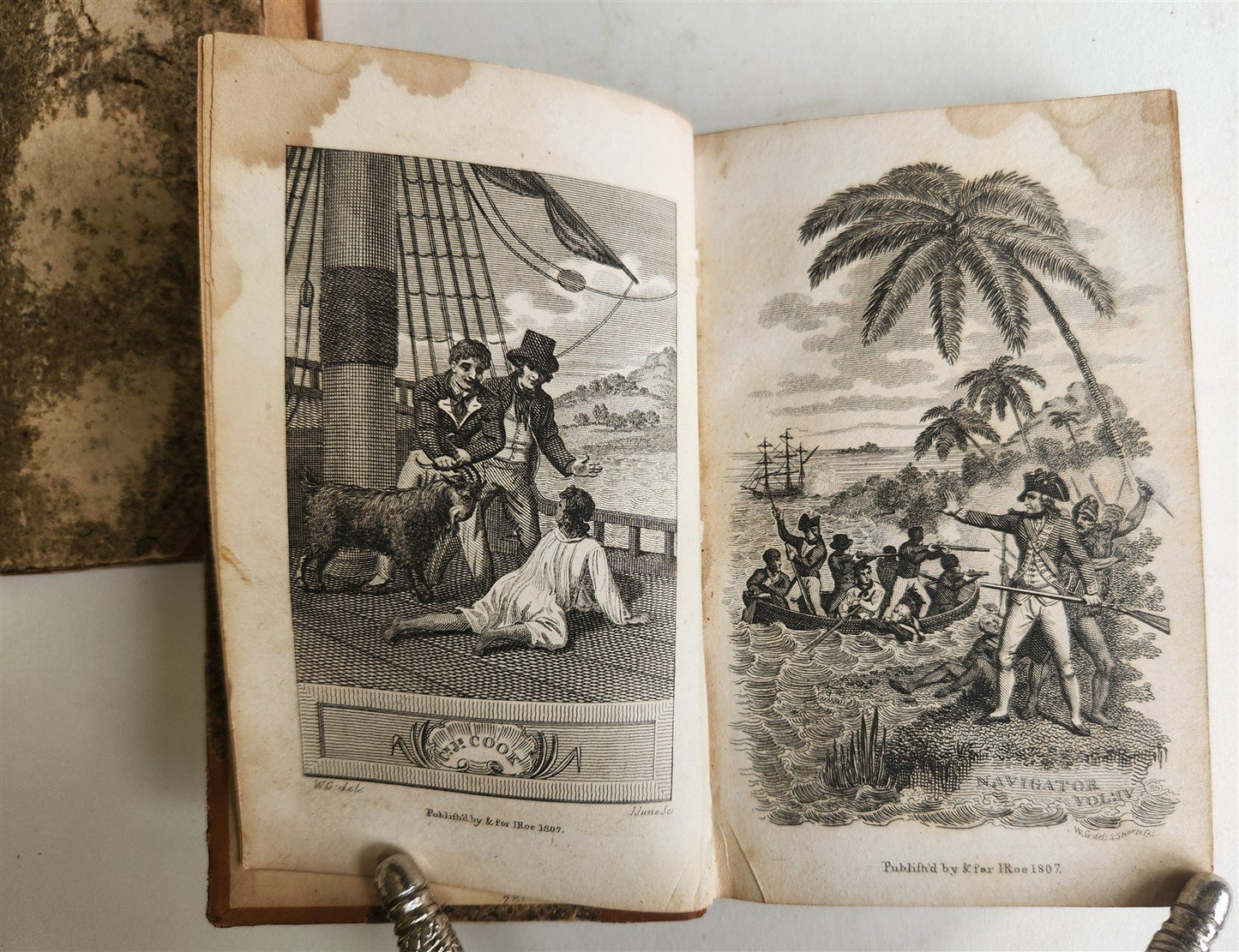 1806 Pocket Navigator Collection of Voyages antique 4 VOLS ILLUSTRATED