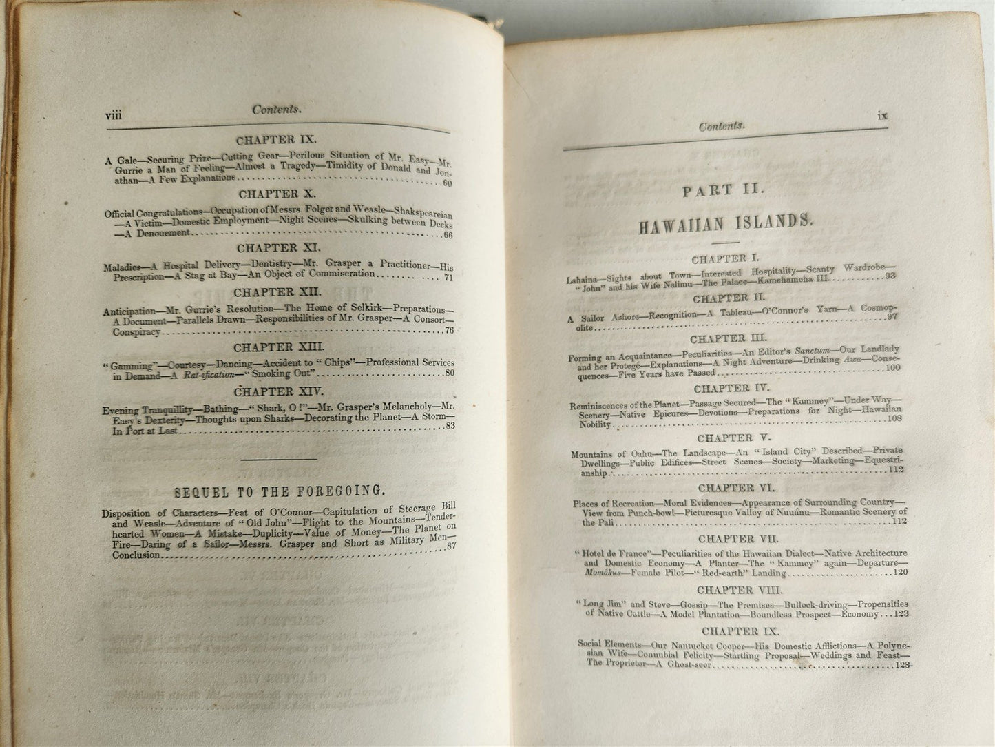 1854 Na Motu Reef-Rovings in South Seas HAWAII GEORGIAN SOCIETY ISLANDS antique