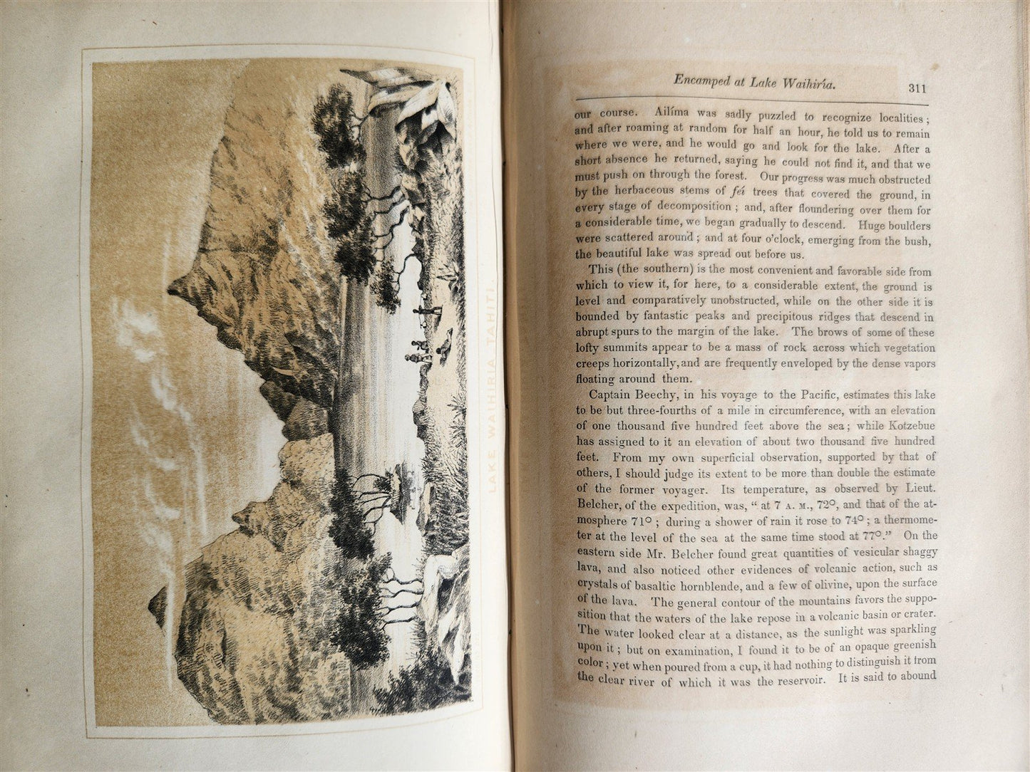 1854 Na Motu Reef-Rovings in South Seas HAWAII GEORGIAN SOCIETY ISLANDS antique