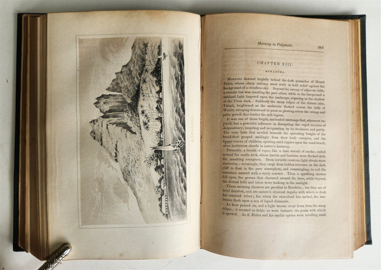 1854 Na Motu Reef-Rovings in South Seas HAWAII GEORGIAN SOCIETY ISLANDS antique