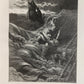 1877 DER ALTE MATROSE antique Illustrated GUSTAVE DORE Rime of Ancient Mariner