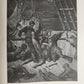 1877 DER ALTE MATROSE antique Illustrated GUSTAVE DORE Rime of Ancient Mariner