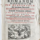 1737 MONUMENTAL Psalterium Romanum antique MASSIVE FOLIO w/ METAL DECORATIONS