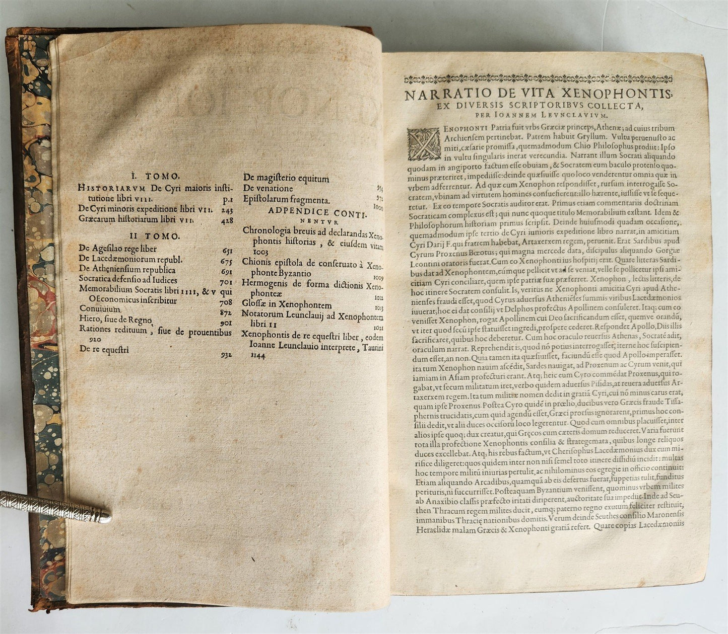 1625 XENOPHONTIS Philosophi et Imperatoris FOLIO in GREEK & LATIN antique