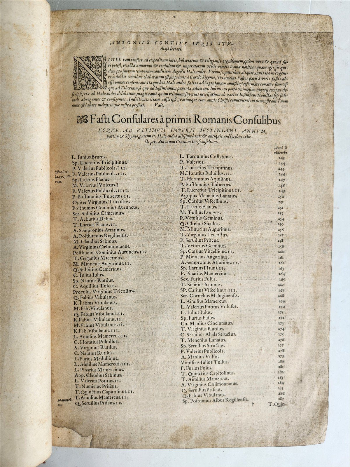 1559 CODEX DN. IUSTINIANI antique 16th CENTURY FOLIO Code of Justinian