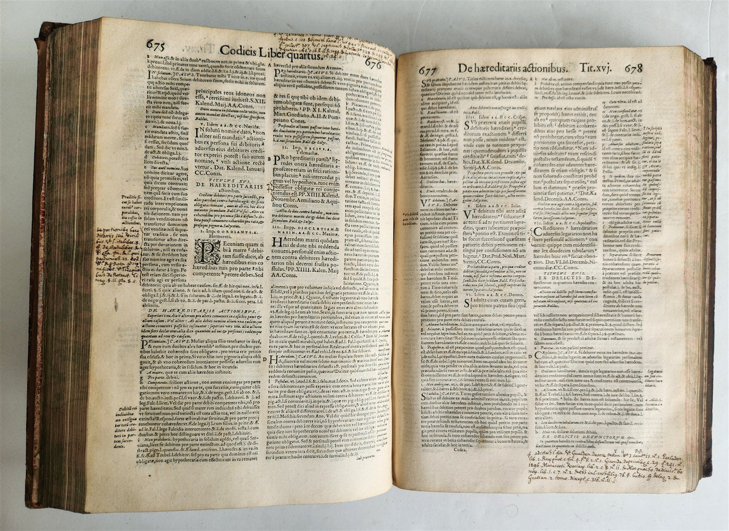 1559 CODEX DN. IUSTINIANI antique 16th CENTURY FOLIO Code of Justinian