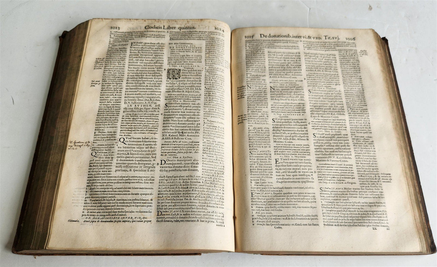 1559 CODEX DN. IUSTINIANI antique 16th CENTURY FOLIO Code of Justinian