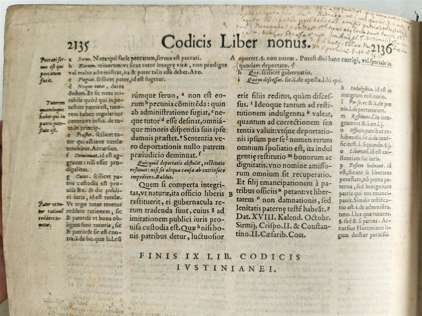 1559 CODEX DN. IUSTINIANI antique 16th CENTURY FOLIO Code of Justinian