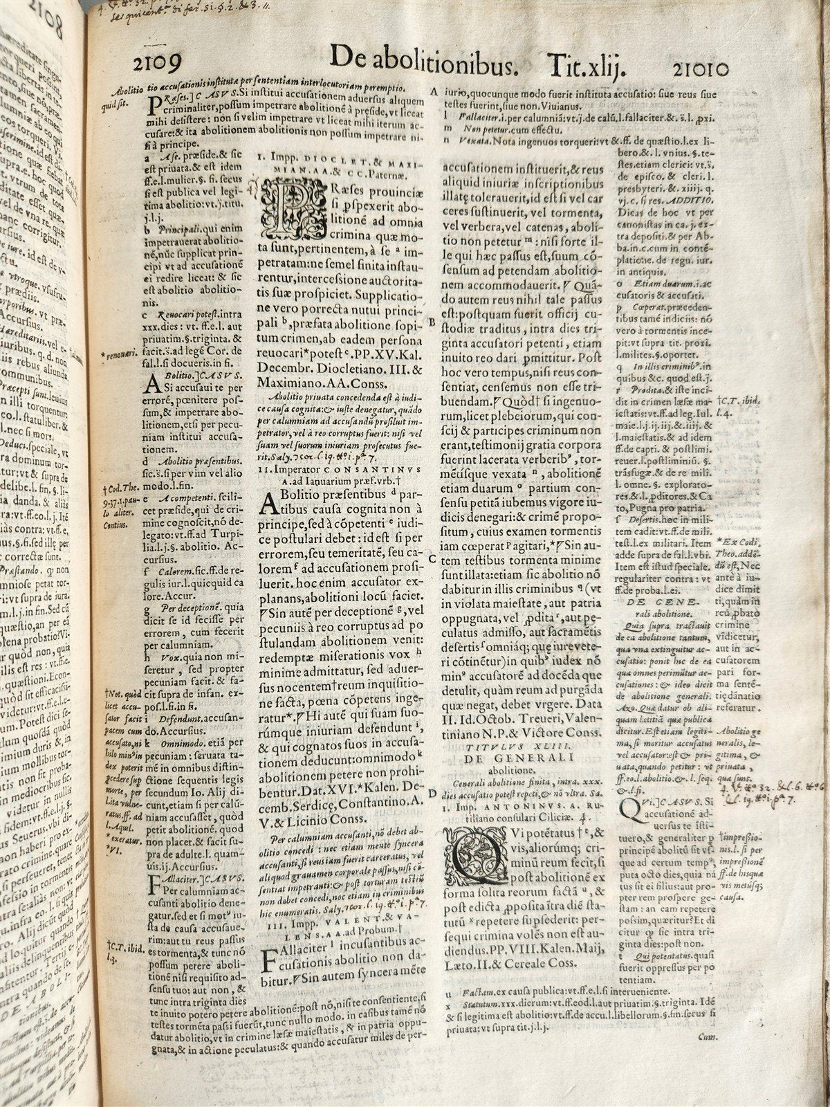 1559 CODEX DN. IUSTINIANI antique 16th CENTURY FOLIO Code of Justinian