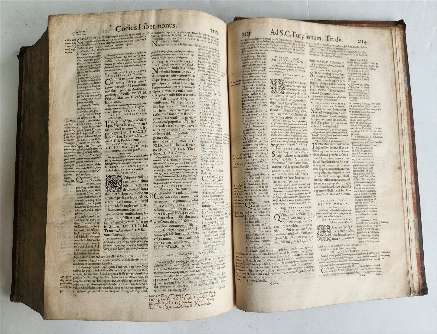 1559 CODEX DN. IUSTINIANI antique 16th CENTURY FOLIO Code of Justinian