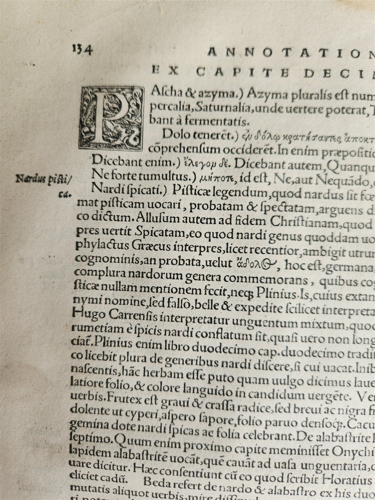 1527 POST-INCUNABULA BIBLE COMMENTARIES by ERASMUS antique 16th CENTURY FOLIO