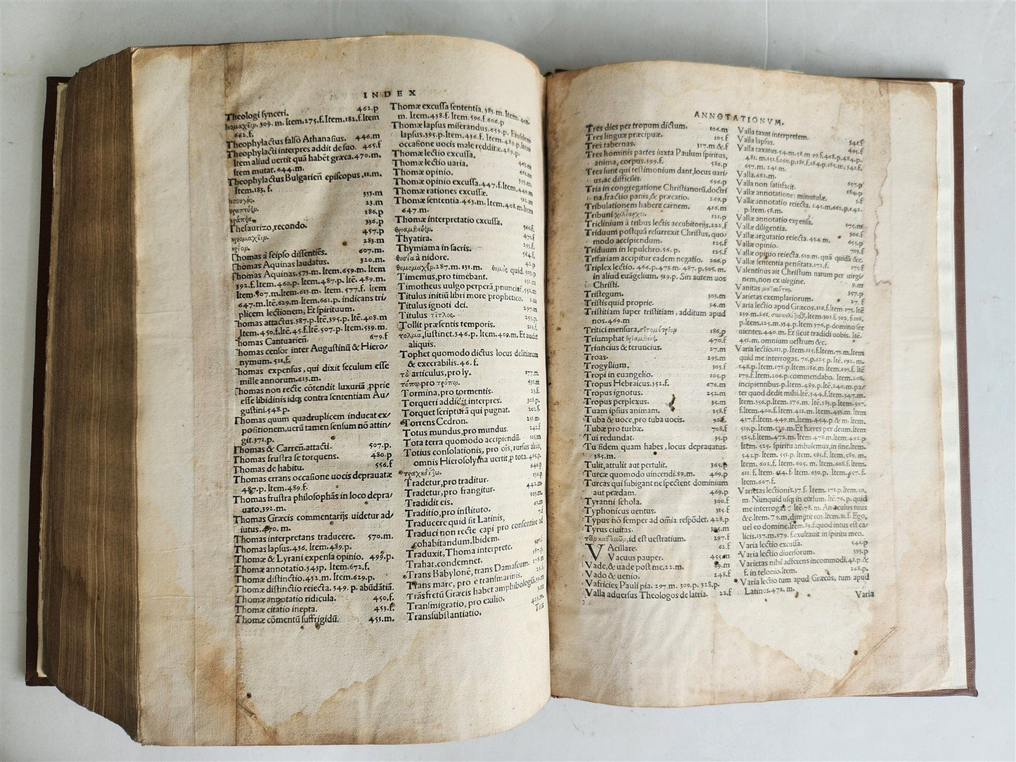 1527 POST-INCUNABULA BIBLE COMMENTARIES by ERASMUS antique 16th CENTURY FOLIO